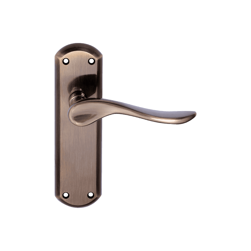 DH180B44 LEVER DOOR DOOR HAPER на тарелке антикварной латуни